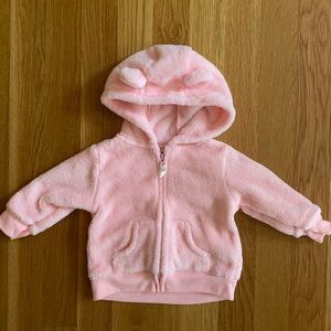 3M Carter’s Pink Fleece Zip Hoodie
